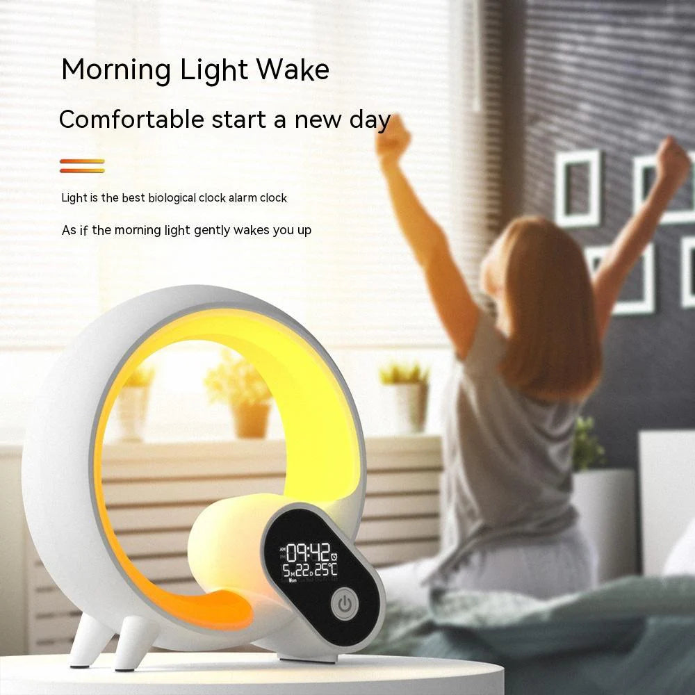 Smart Ambient Night Light with 15 White Noise Sounds, App & Remote Control, Infinite Color Modes, and Dynamic RGB Lighting